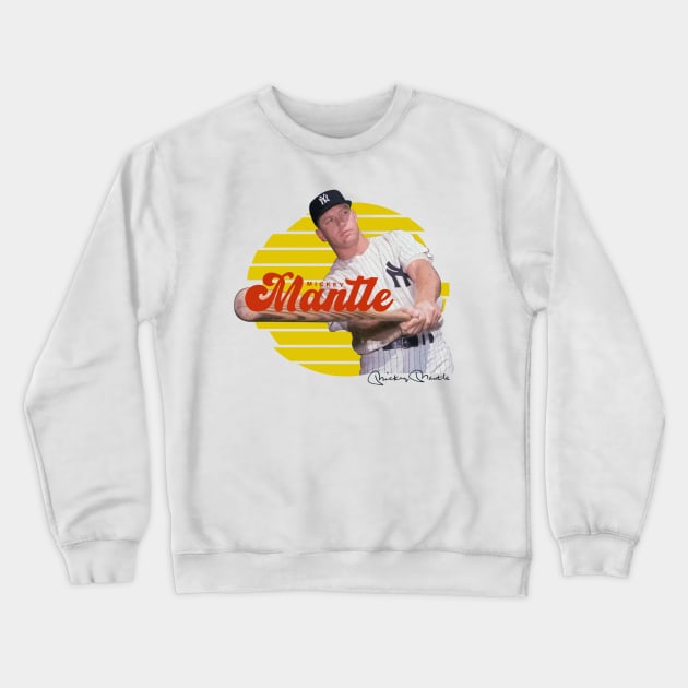 Mickey Mantle Crewneck Sweatshirt by Juantamad